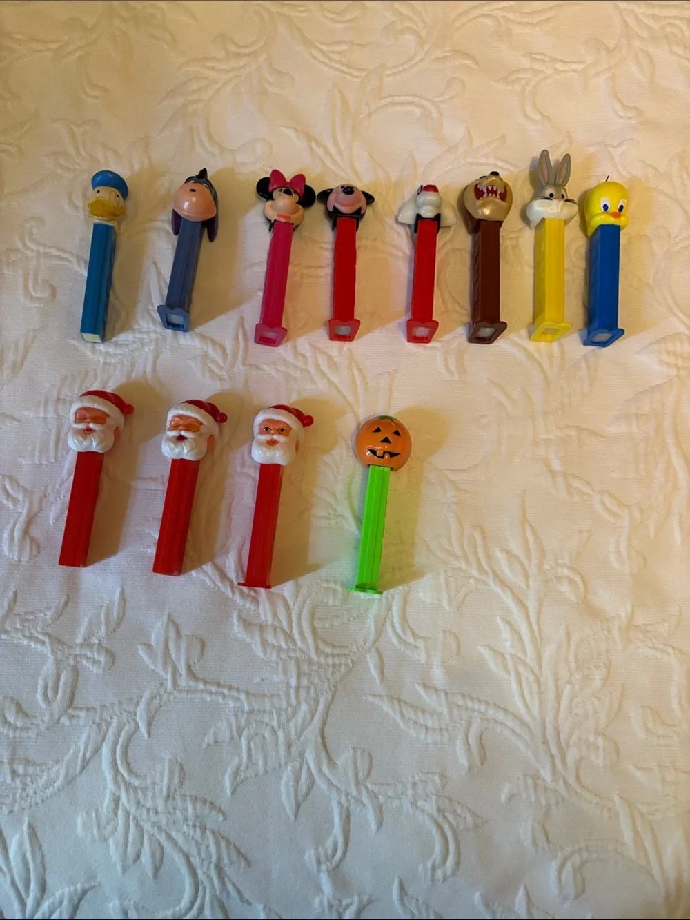 Colorful Assorted Character PEZ Candy Dispensers - Red, Blue, Yellow, Green